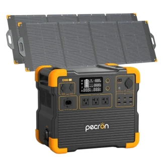 Baterijski generator PECRON E2400LFP 2400W + 2x 200W solarna panela